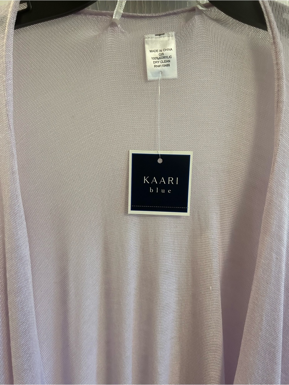 Kaari Blue Lavender Open-Front Cardigan - Picture 2 of 7